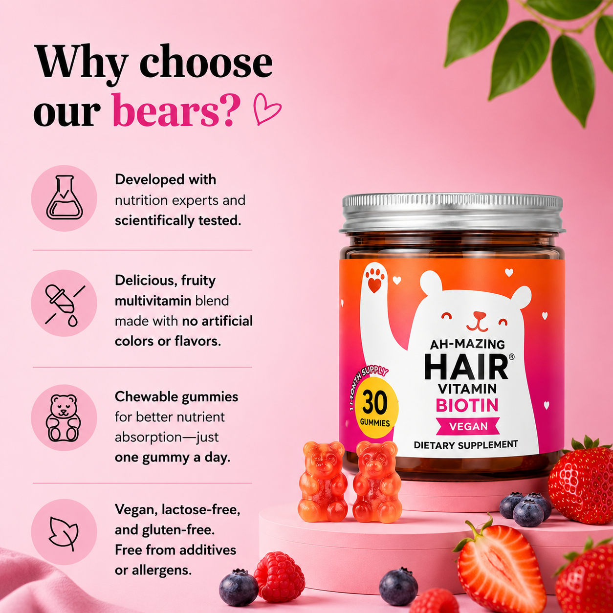 Biotin Hair Gummies